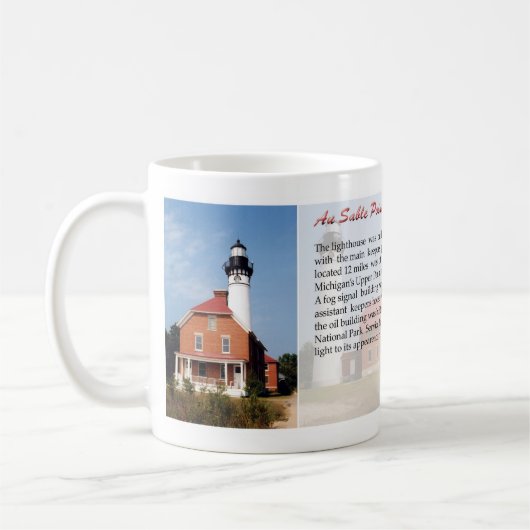 Au Sable Lighthouse Tasse (Links)