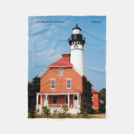 Au Sable Point Leuchtturm Fleecedecke