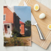 Au Sable Point Lighthouse Geschirrtuch (Viertel Falte)