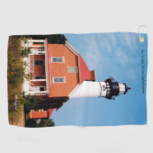 Au Sable Point Lighthouse Golfhandtuch (Horizontal)