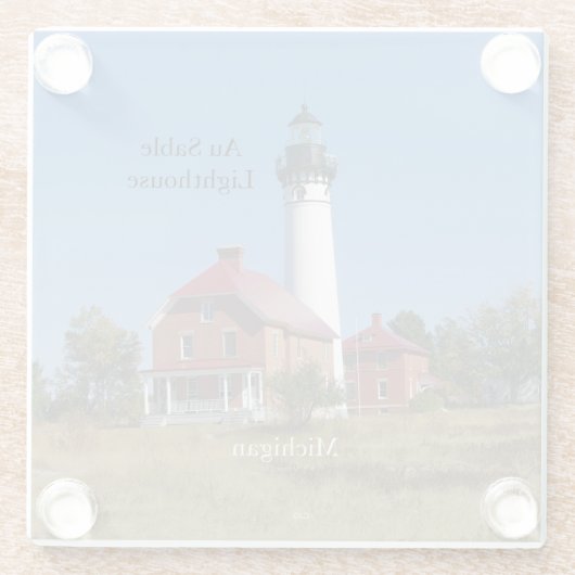 Au Sable Point Lighthouse Untersetzer (Rückseite)
