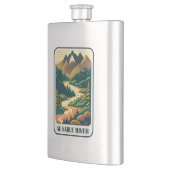 Au Sable River Michigan Colors Flachmann (Links)