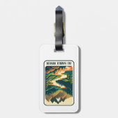 Au Sable River Michigan Colors Gepäckanhänger (Rückseite vertikal)