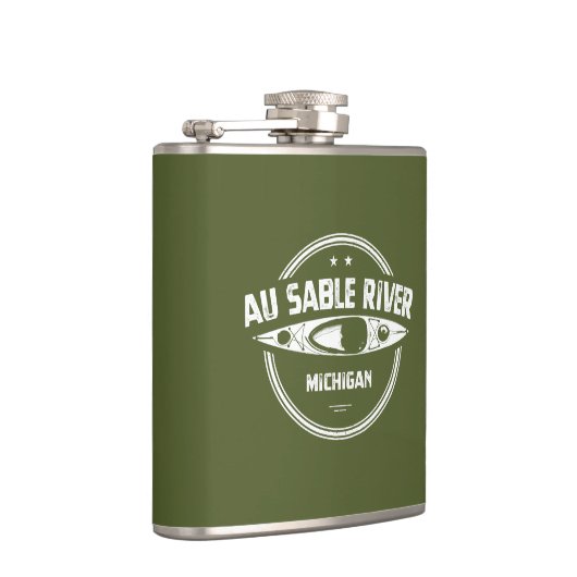 Au Sable River Michigan Kayaking Flachmann (Rechts)