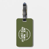 Au Sable River Michigan Kayaking Gepäckanhänger (Rückseite vertikal)