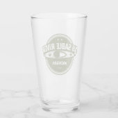 Au Sable River Michigan Kayaking Glas (Rückseite)