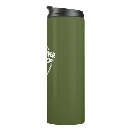 Au Sable River Michigan Kayaking Thermosbecher (Nach rechts gedreht)