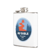 Au Sable Wild and Landschaftlich River Flachmann (Links)