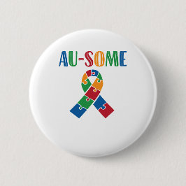 Au-some Autismus Bewusstsein Button