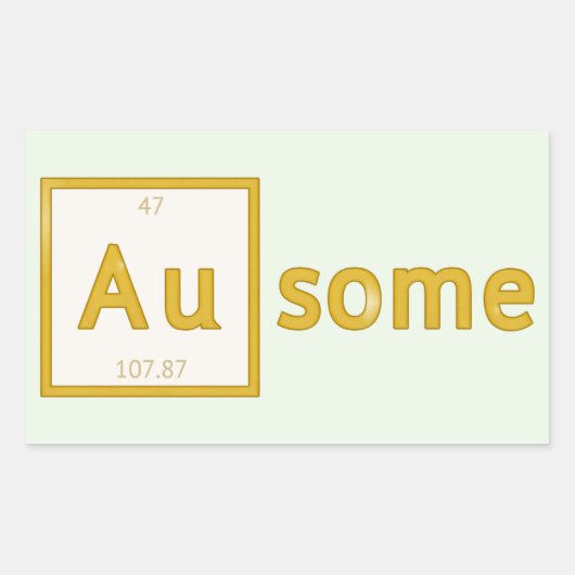 Au-some Customizable Stickers (Vorderseite)