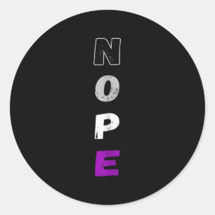 Aual Nope Ace Pride Flag Auality Lgbt Community _1 Runder Aufkleber