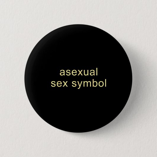 Aual Symbol Funny Pride Lgbtq Ace  Button (Vorderseite)