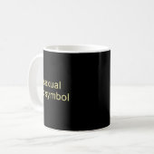 Aual Symbol Funny Pride Lgbtq Ace  Kaffeetasse (Vorderseite Links)