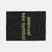 Aual Symbol Lustig Pride Lgbtq Ace Fleecedecke (Vorderseite (Horizontal))