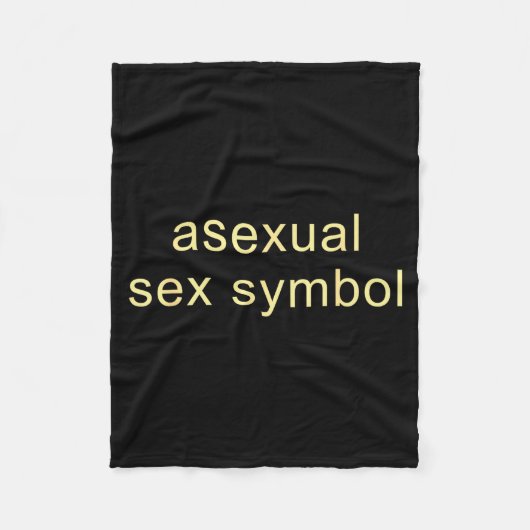 Aual Symbol Lustig Pride Lgbtq Ace Fleecedecke (Vorderseite)