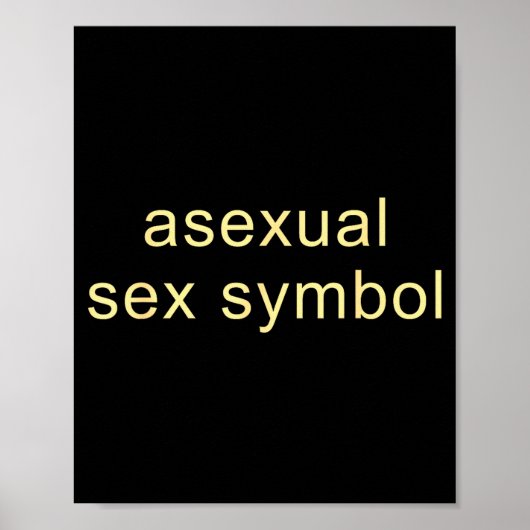 Aual Symbol Lustig Pride Lgbtq Ace Poster (Vorne)