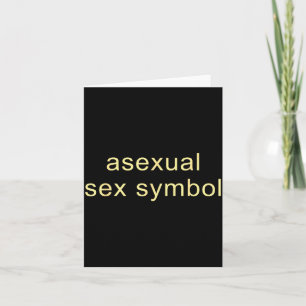Aual Symbol Lustig Stolz Lgbtq Ace  Karte