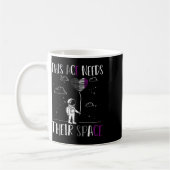 Auality Pride Funny Aual Pride Weltraum Ace Aua Kaffeetasse (Links)