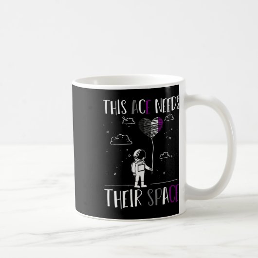 Auality Pride Funny Aual Pride Weltraum Ace Aua Kaffeetasse (Rechts)