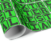 Außerirdisch, Alien Geschenkpapier (Rolleneckpunkt)