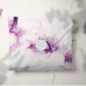 Aubergine Alcohol Ink Chic Wedding Invitation Einladung