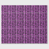 Aubergine, Eierfrucht Geschenkpapier (Flach)