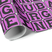 Aubergine, Eierfrucht Geschenkpapier (Rolleneckpunkt)