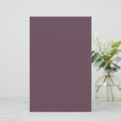 Aubergine einfarbig briefpapier (Stehend Vorderseite)
