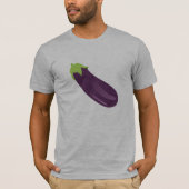 Aubergine Emoji-Ähnlich T-Shirt (Vorderseite)