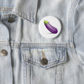 Aubergine Emoji Knopf Button (Beispiel)