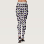 Aubergine Emoji Leggings (Rückseite)