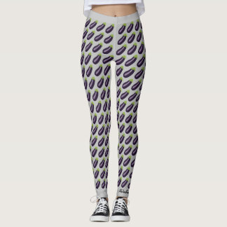 Aubergine Emoji Leggings