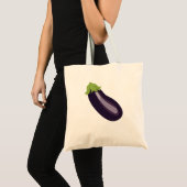 Aubergine Emoji Tragetasche (Vorderseite (Produkt))