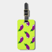 Aubergine Gepäckanhänger (Vorderseite vertikal)