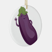 Aubergine Keramikornament (Rechts)