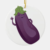 Aubergine Keramikornament (Vorne)