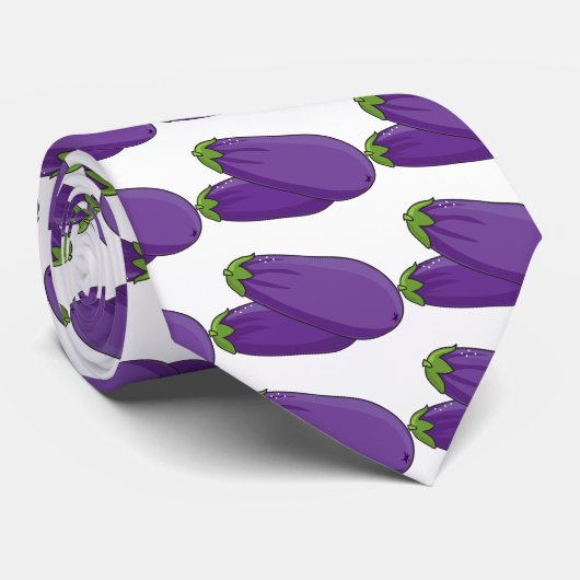 Aubergine Krawatte (Gerollt)