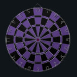 Aubergine lila und schwarz dartscheibe<br><div class="desc">Auberginen-lila und schwarzes Pfeil-Brett</div>