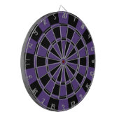 Aubergine lila und schwarz dartscheibe (Vorderseite Links)