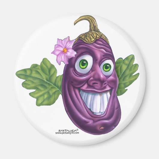 Aubergine Magnet (Vorne)