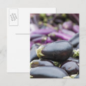 Aubergine Postkarte (Vorne/Hinten)