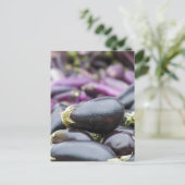 Aubergine Postkarte (Stehend Vorderseite)
