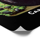 Aubergine-Samenpackungsetikett Poster (Ecke)