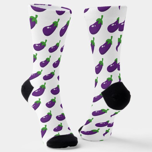 Aubergine Socken (Gewinkelt)