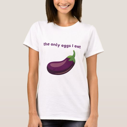 Aubergine T-Shirt (Vorderseite)