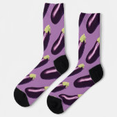 Aubergine Thunder_Cove Socken (Linkes Detail)