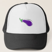 Aubergine Truckerkappe (Vorderseite)