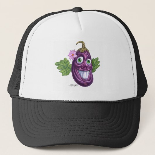 Aubergine Truckerkappe (Vorderseite)