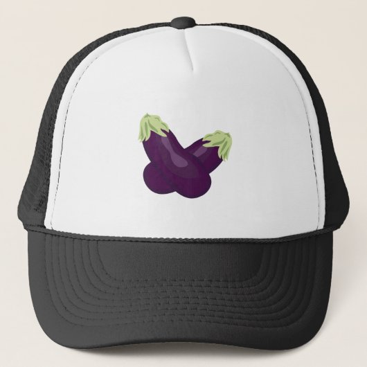 Aubergine Truckerkappe (Vorderseite)