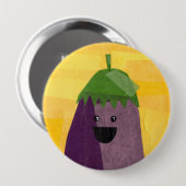 Aubergine! Vegeta-Knopf Button (Vorne & Hinten)